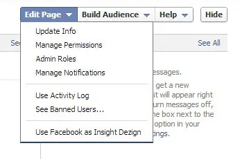 Facebook Admin Panel