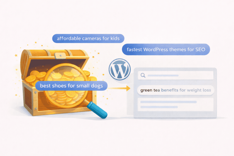 WordPress SEO strategy using long-tail keywords
