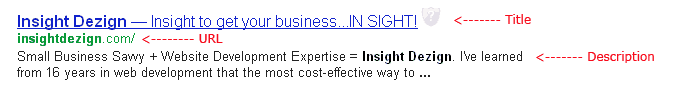 Google's use of Title and Description Meta Tags